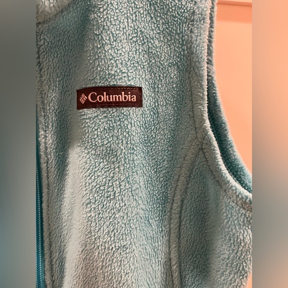 Columbia fleece girls vest size M (10/12) in teal - Picture 3 of 8